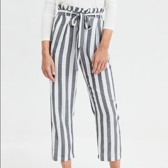 American Eagle Outfitters Pants - American Eagle AE Striped High Waste Tapered Pant